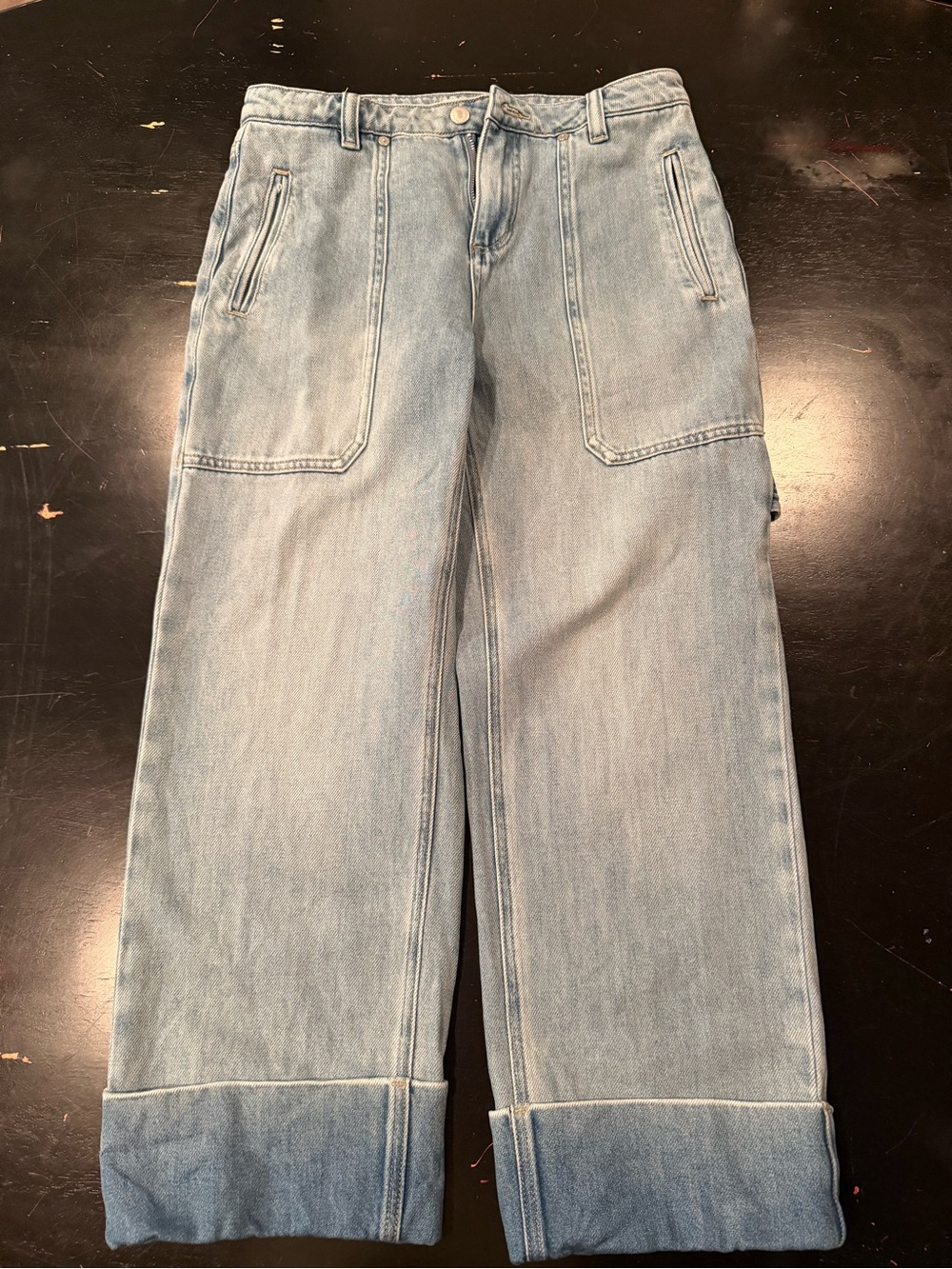 Blue Line Tribal Light Blue Women's Wide-Leg Jeans
